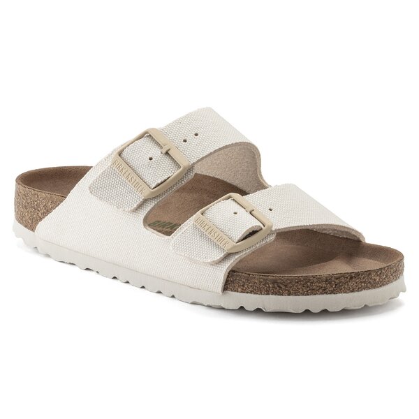 BIRKENSTOCK ARIZONA TEX CANVAS EGGSHELL VEG