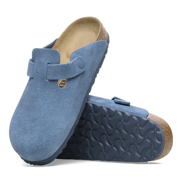 BIRKENSTOCK BOSTON LEVE ELEMENTAL BLUE  