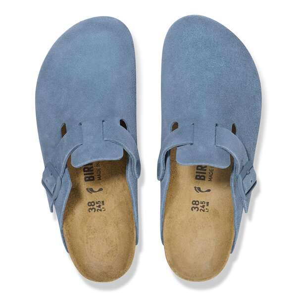 BIRKENSTOCK BOSTON LEVE ELEMENTAL BLUE  