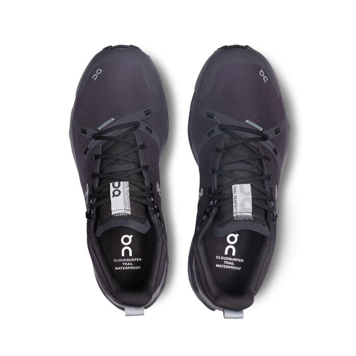 ON RUNNING CLOUDSURFER TRAIL WATERPROOF BLACK | ECLIPSE